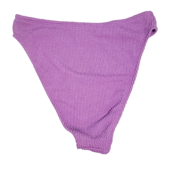 NWT Wild Fable Pucker V-Front High Waist High Leg Cheeky Bikini Bottom XS - Picture 3 of 5